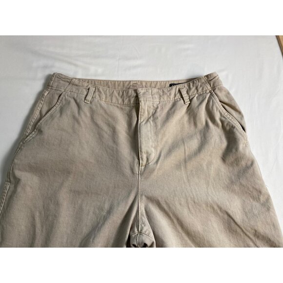 Gap Womens 12 Loose Khaki Pants Cotton Casual Wide Leg “Moonstone” Y2K Comfy - Picture 13 of 16